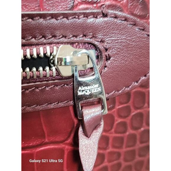 Alexander McQueen Leather/Tall Story/2Way/Tote Bag Red Women's - Picture 8 of 16